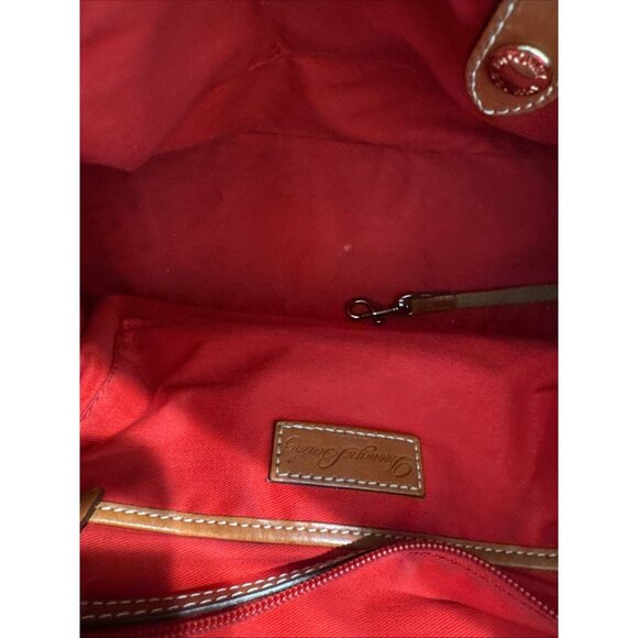 Dooney & Bourke Lexington Black Pebbled Leather Double Handle Zipper Tote Bag - Picture 12 of 13